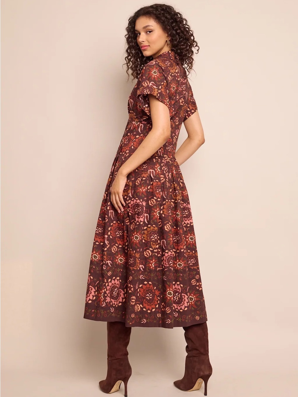 Cara Cara Brown Nash Midi Dress - Picture 3 of 10